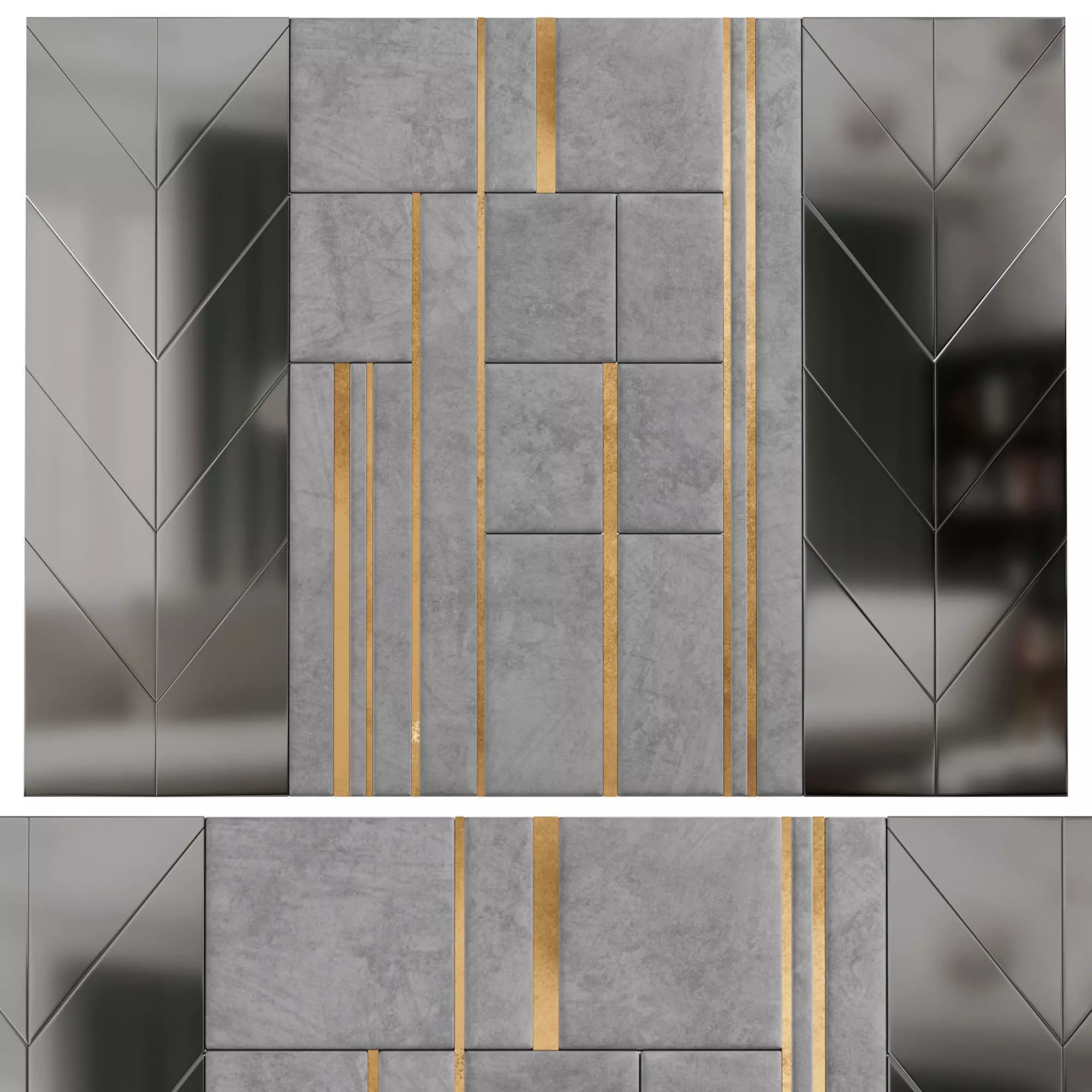 Wall panels 019 3D model_0
