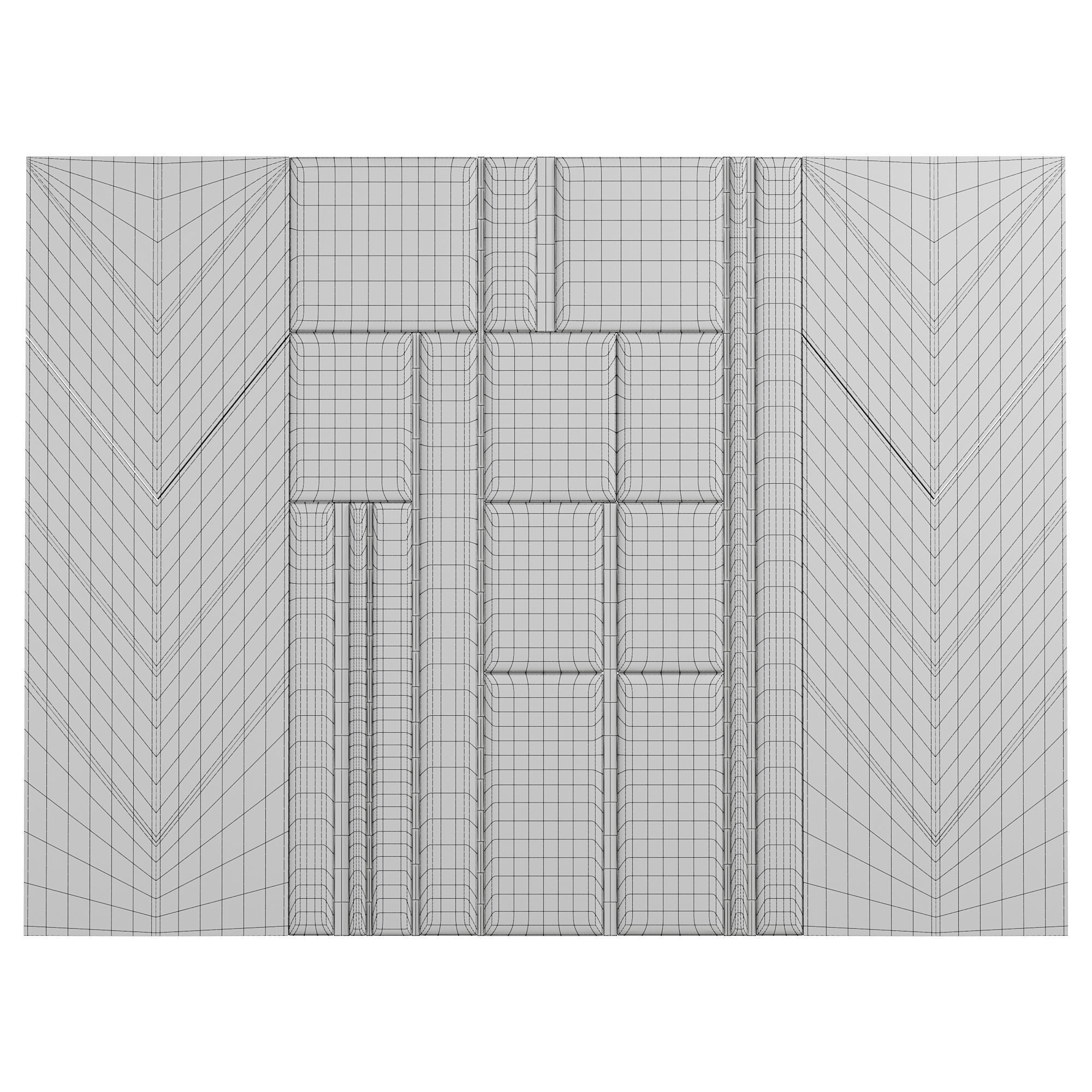 Wall panels 019 3D model_4