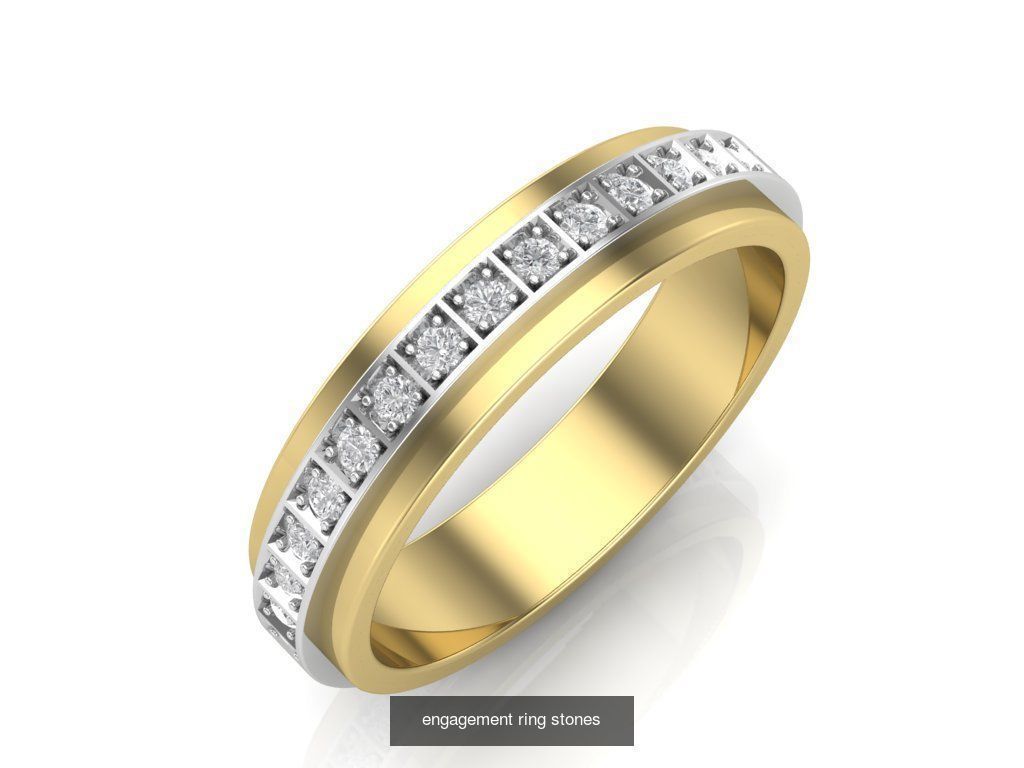 Couple Band Ring 36 model 3D Model Collection_38