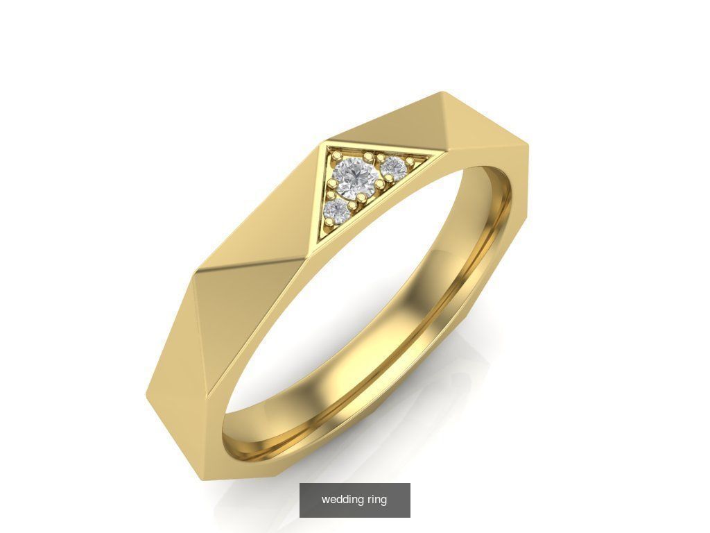 Couple Band Ring 36 model 3D Model Collection_25