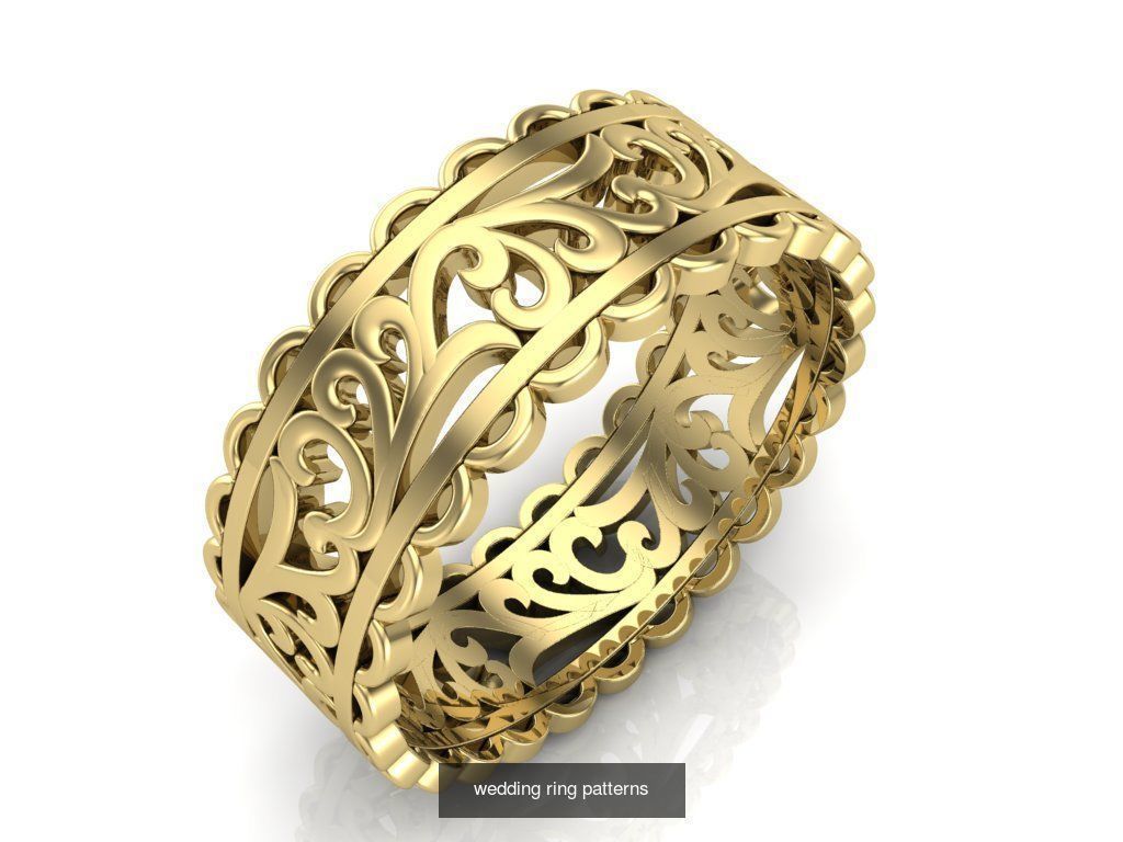 Couple Band Ring 36 model 3D Model Collection_33