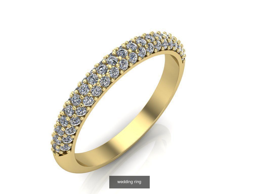 Couple Band Ring 36 model 3D Model Collection_29