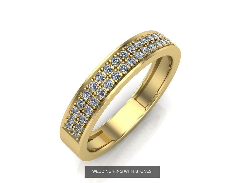 Couple Band Ring 36 model 3D Model Collection_31