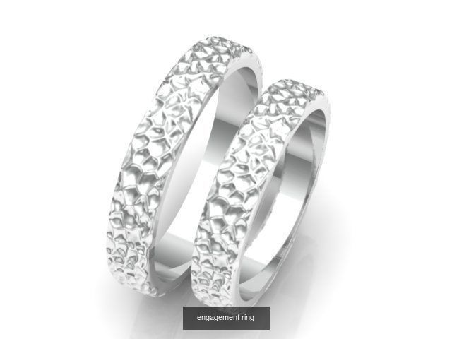 Couple Band Ring 36 model 3D Model Collection_8