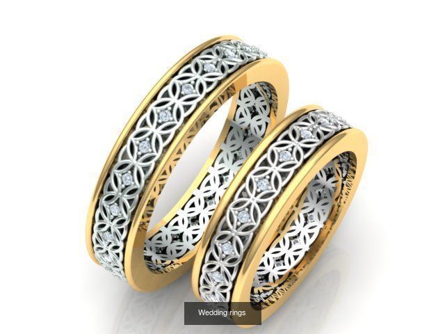 Couple Band Ring 36 model 3D Model Collection_5