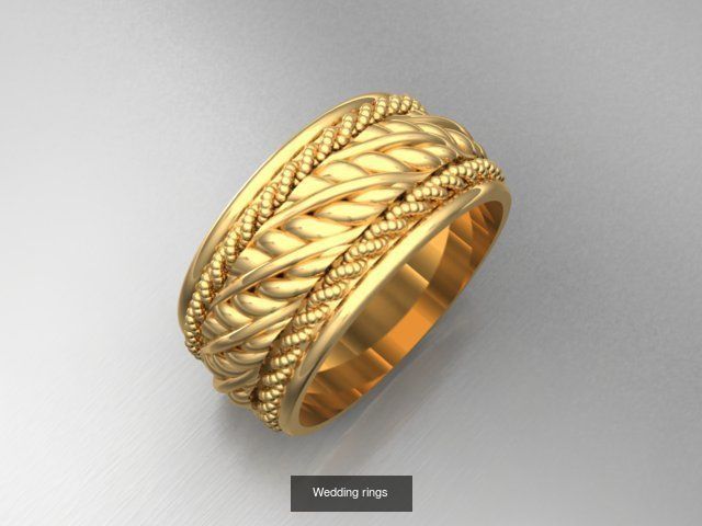 Couple Band Ring 36 model 3D Model Collection_9