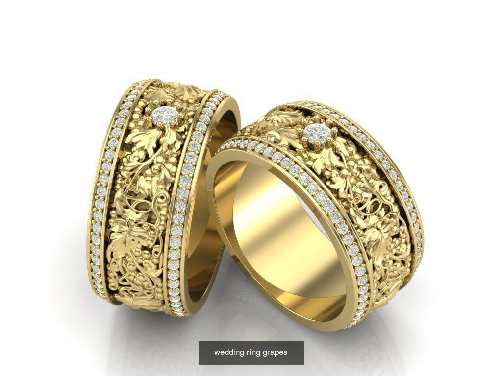 Couple Band Ring 36 model 3D Model Collection_19