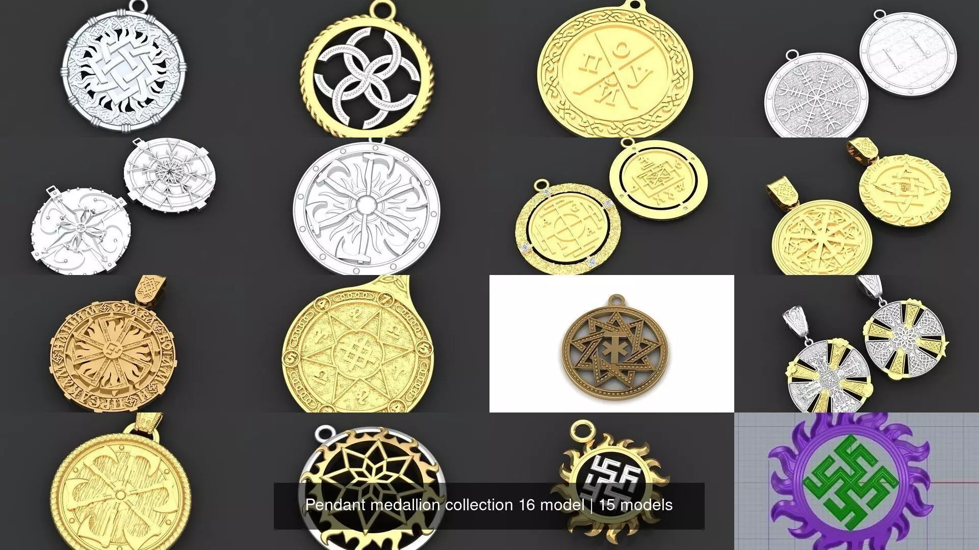 Pendant medallion collection 16 model _0