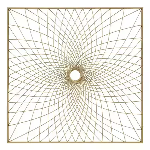 Square metal wall decor by Wayfair