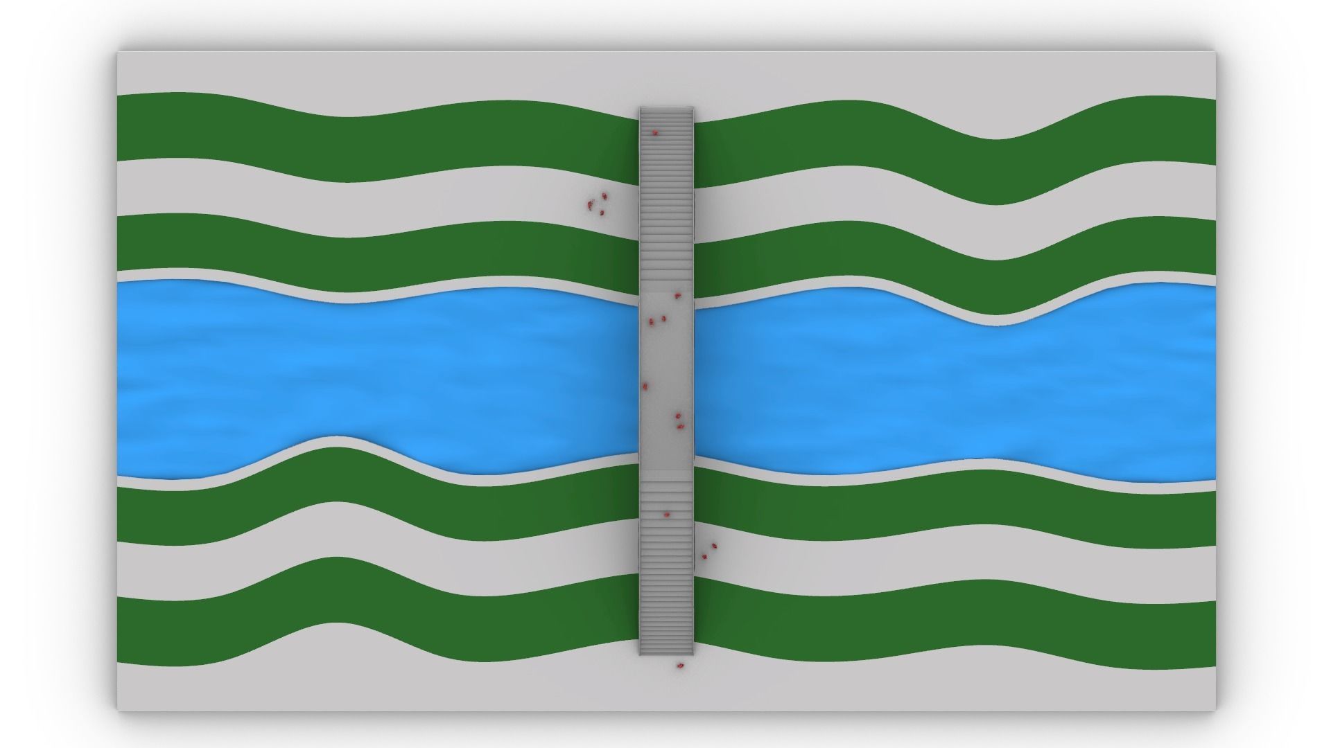 Organic Mesh Pedestrians Bridge 3D model_58