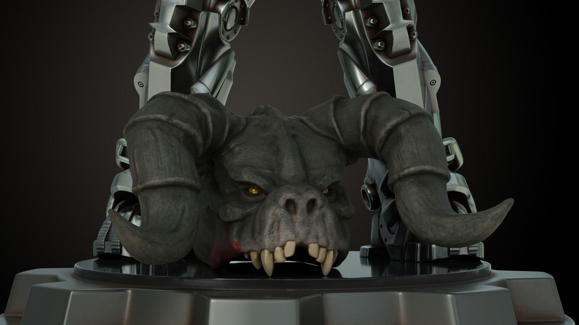 Fallout T60 Battle Pose 3D print model_3