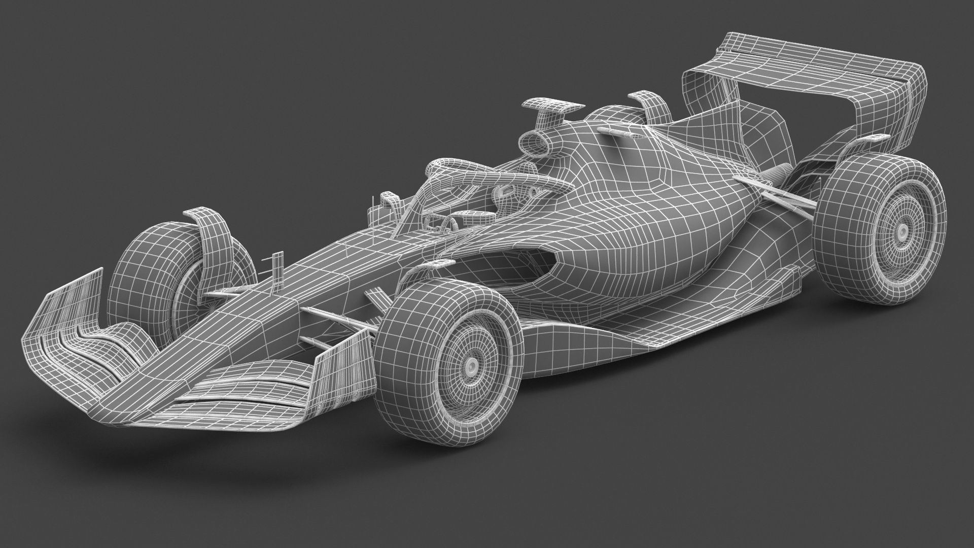 Formula 1 F1 Race Car concept 3D model_9