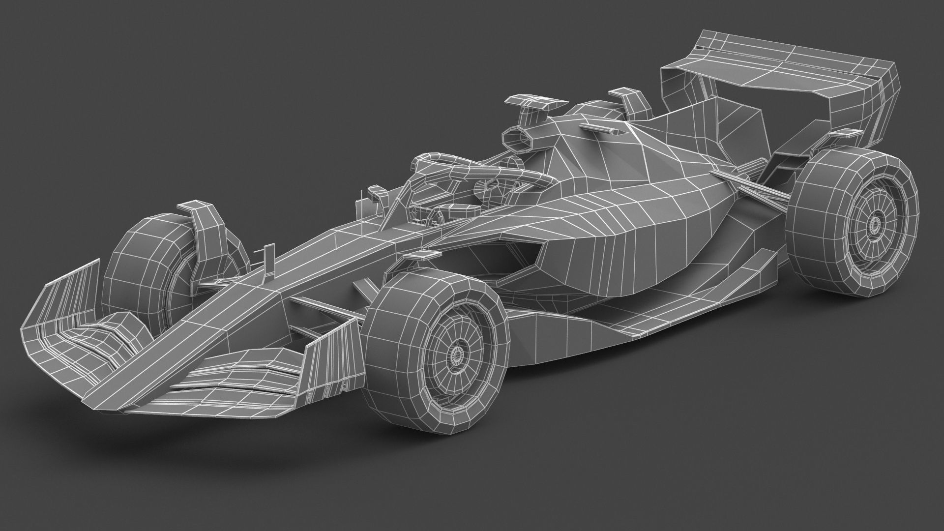 Formula 1 F1 Race Car concept 3D model_8