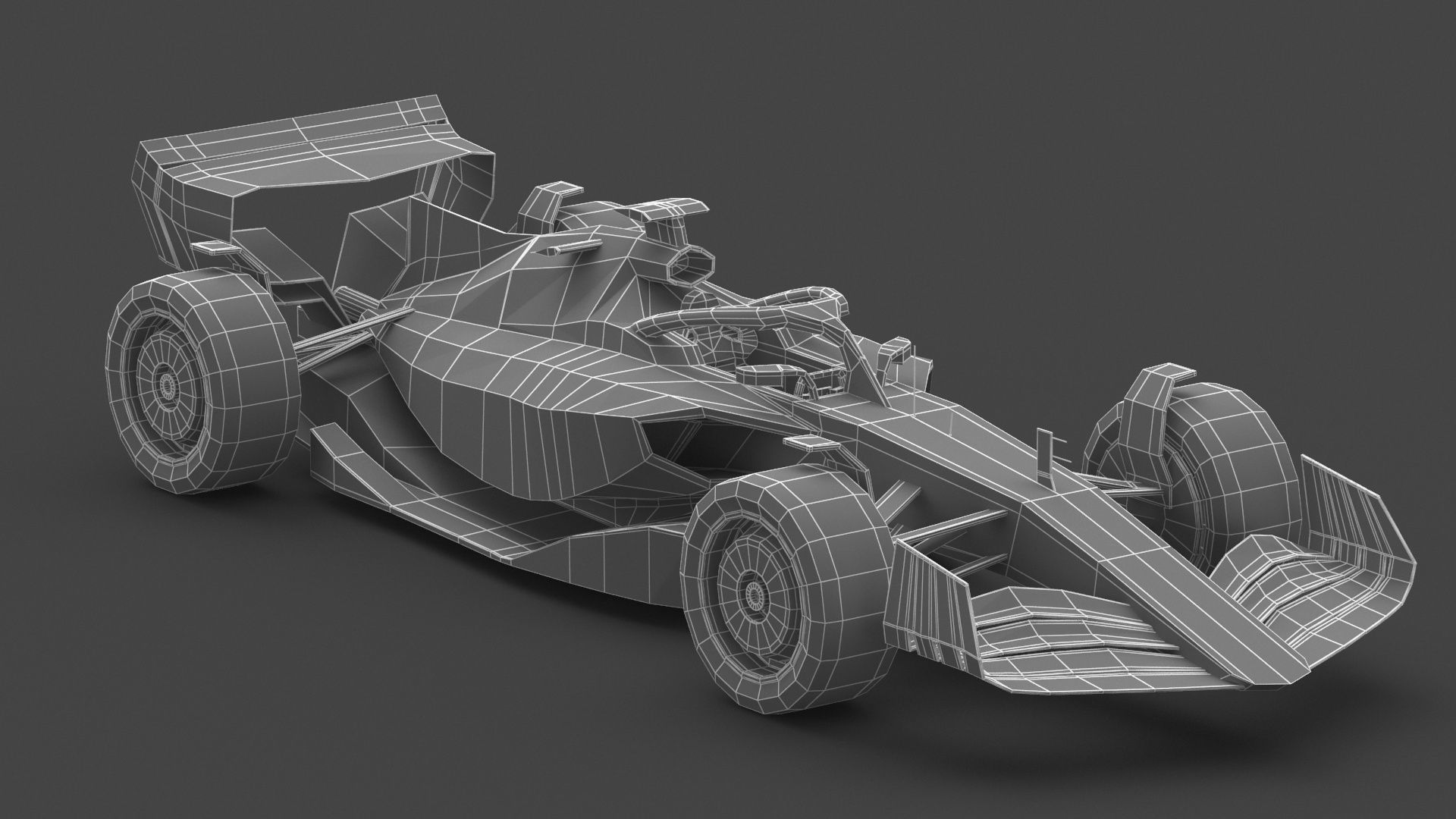 Formula 1 F1 Race Car concept 3D model_12