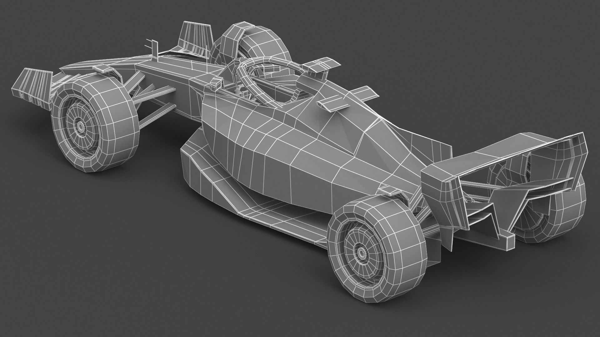 Formula 1 F1 Race Car concept 3D model_10