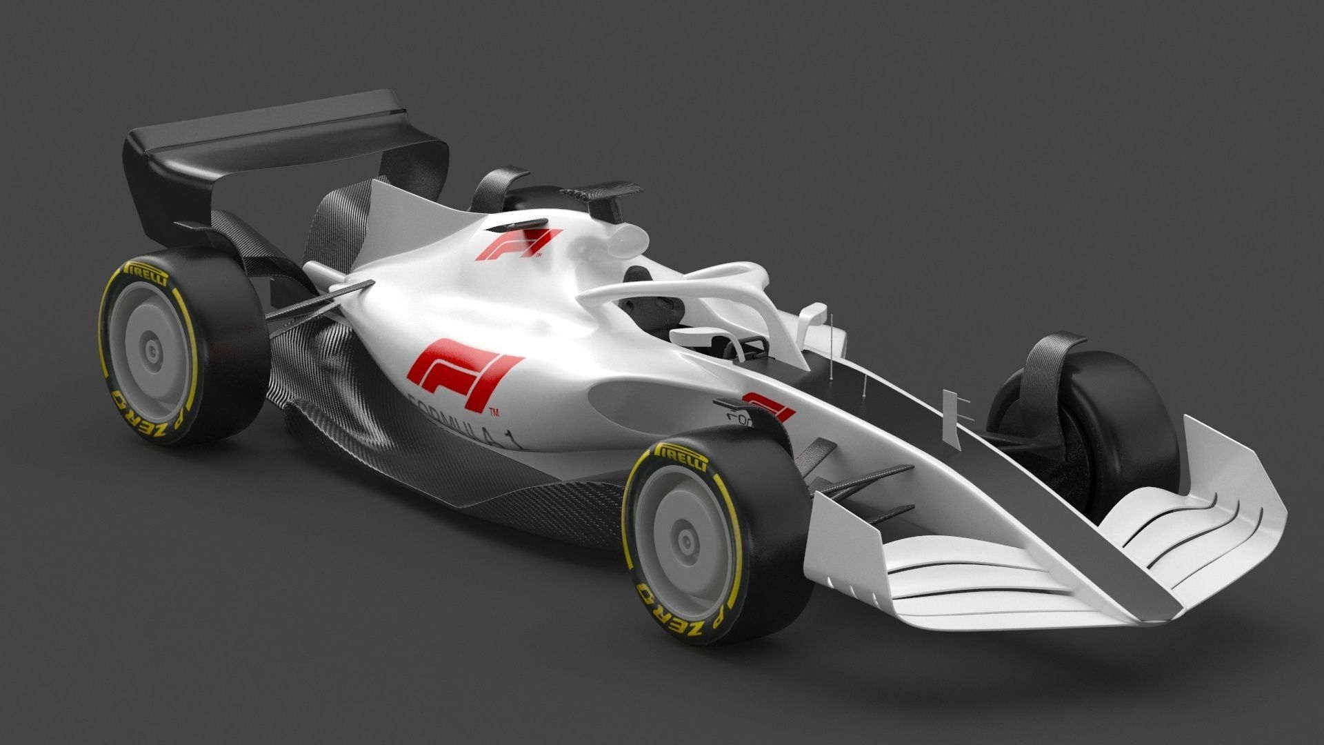 Formula 1 F1 Race Car concept 3D model_3
