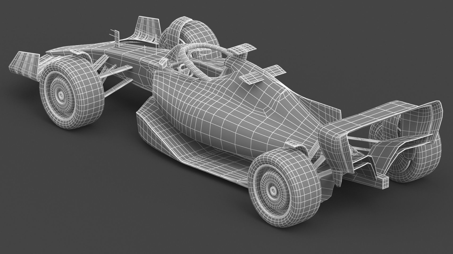 Formula 1 F1 Race Car concept 3D model_11