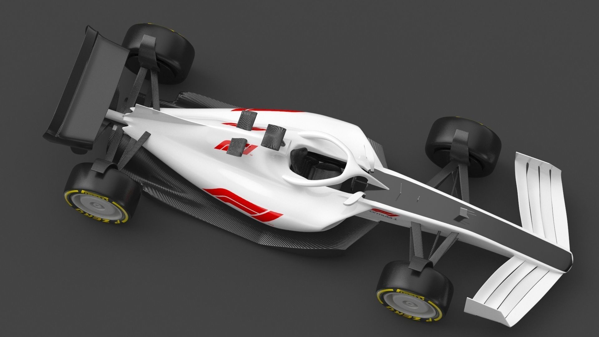 Formula 1 F1 Race Car concept 3D model_4
