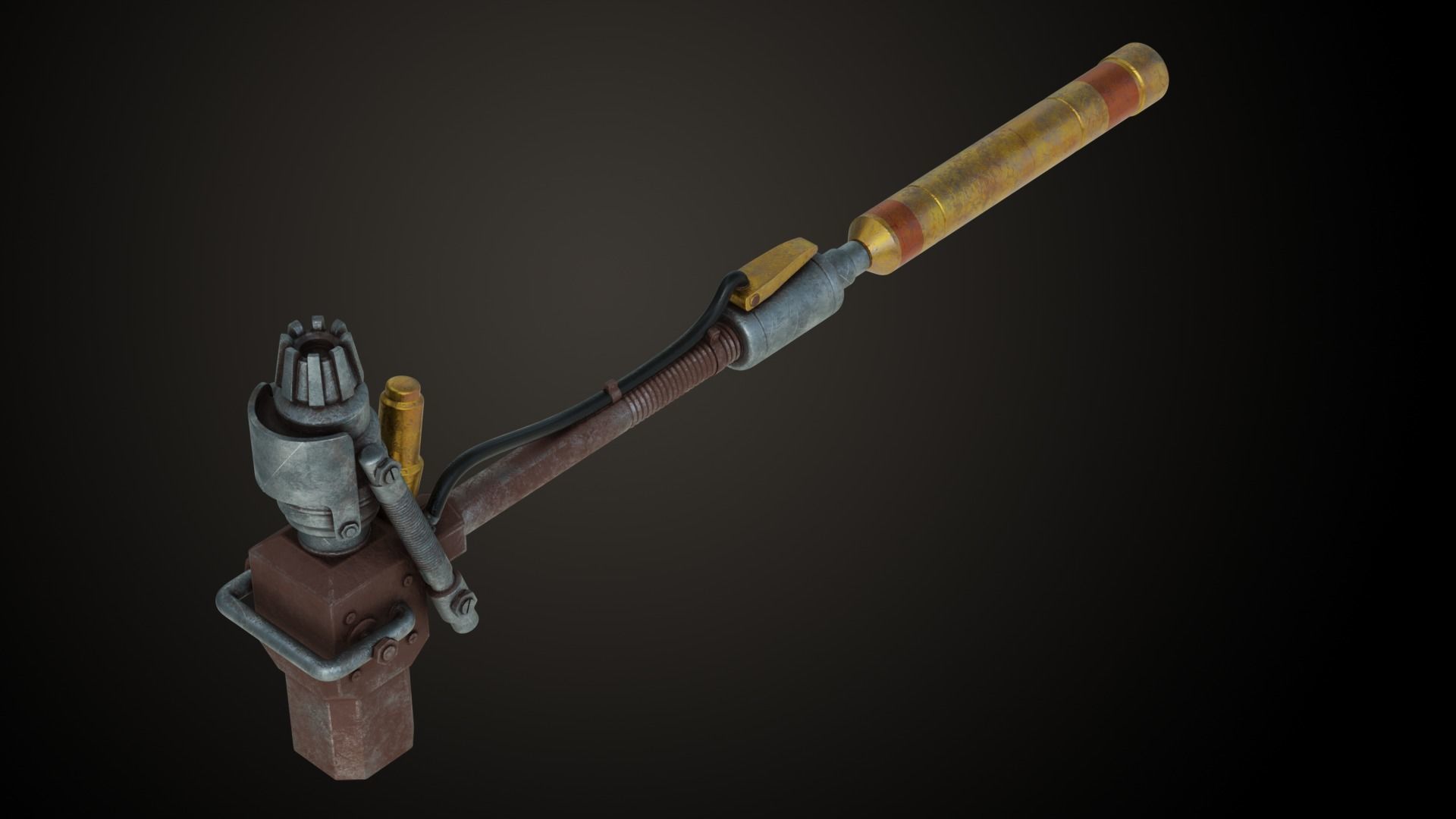 Fallout Super Sledge Hammer 3D print model_4