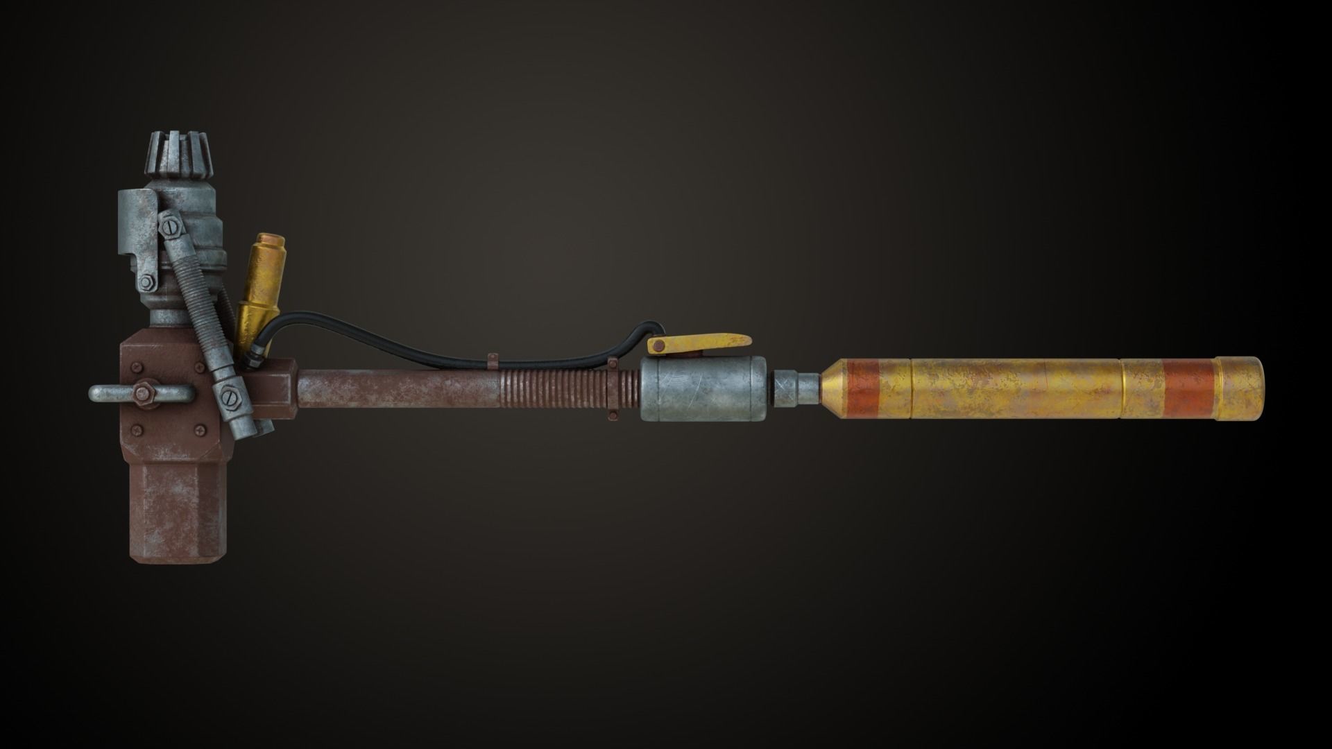 Fallout Super Sledge Hammer 3D print model_3