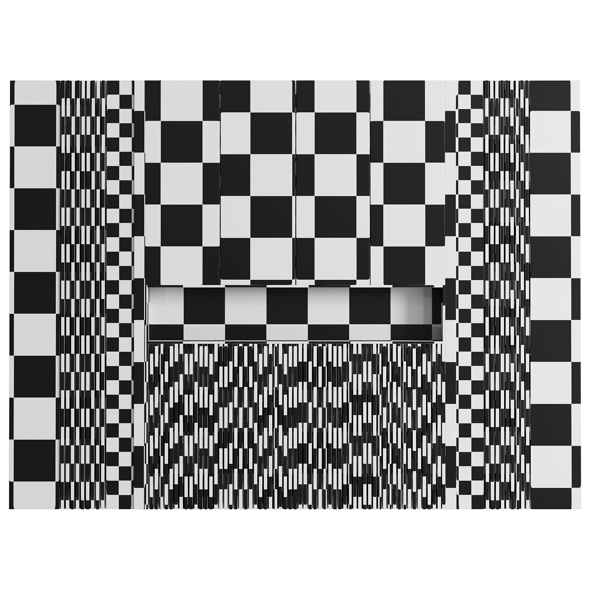 Wall panels 022 3D model_4