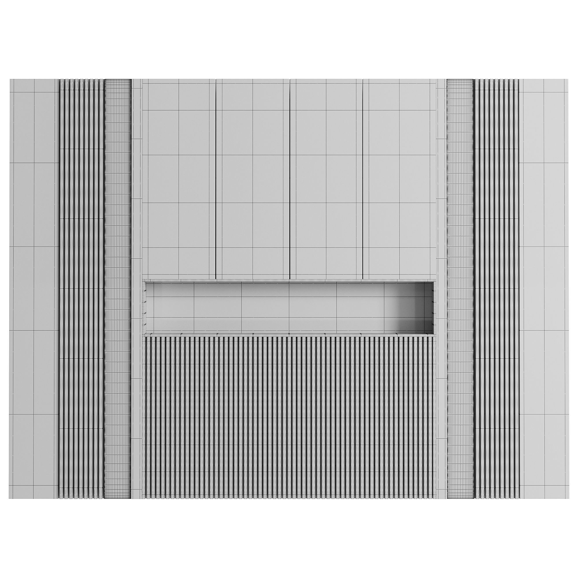Wall panels 022 3D model_3