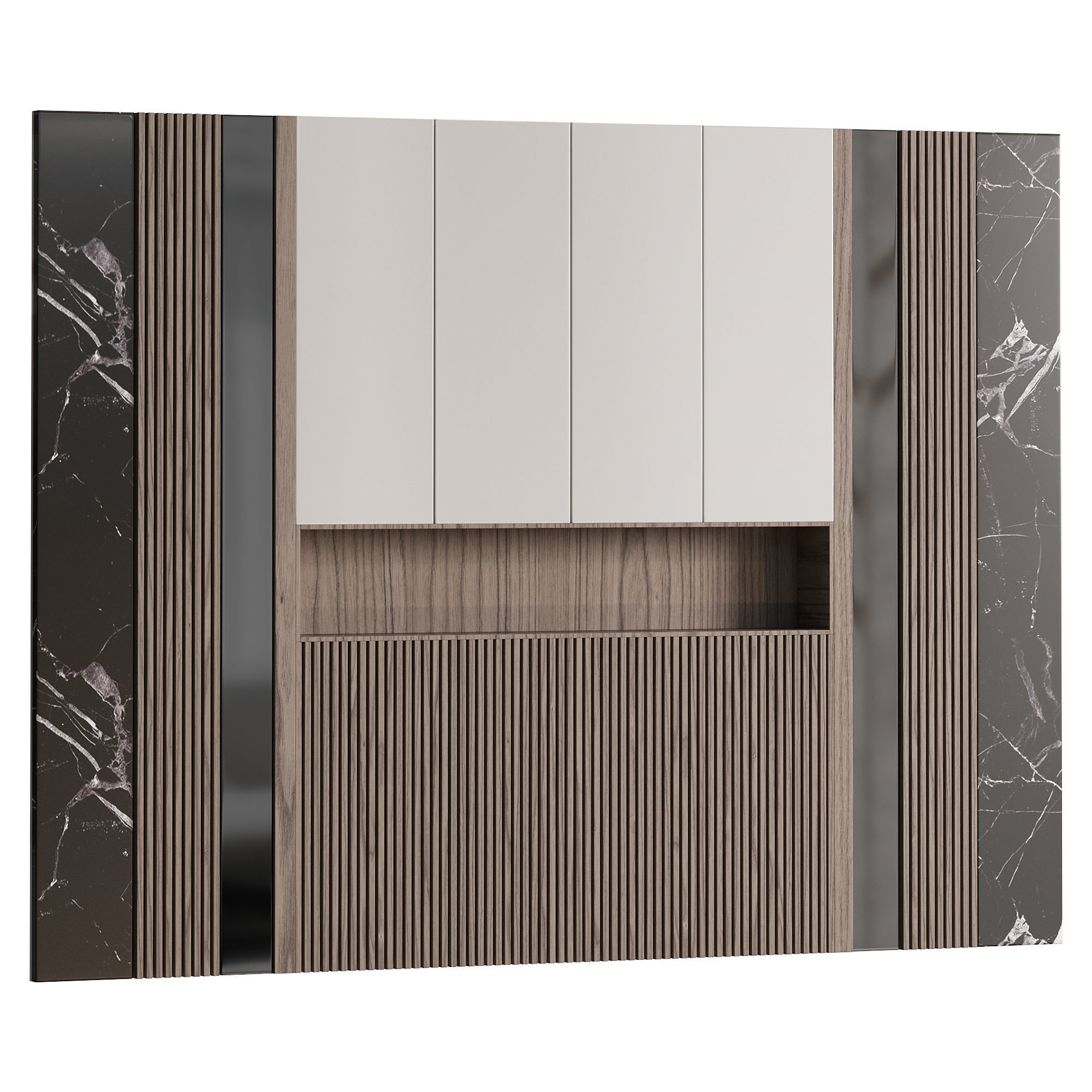 Wall panels 022 3D model_2