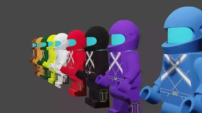 Among us  characters  3D model