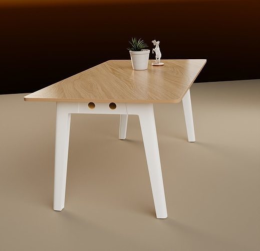Modern dining table  3D model