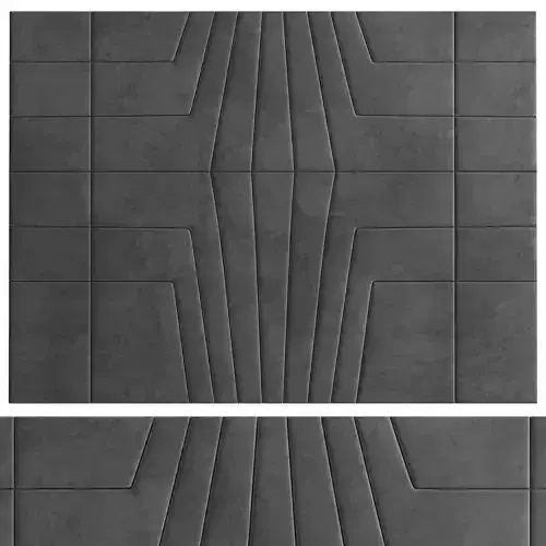 Wall panels 3D model