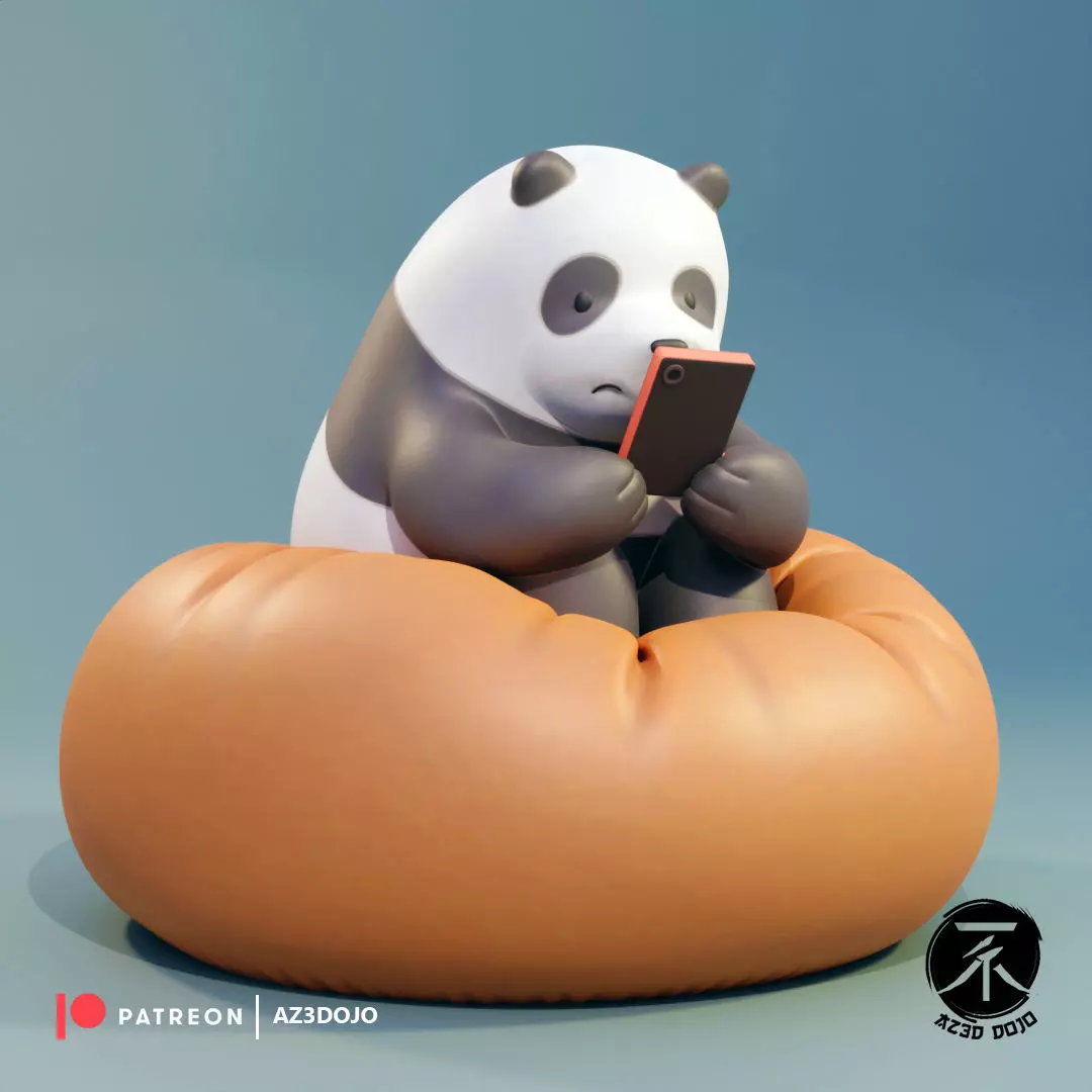 Panda Bear STL for 3D Printing 3D print model_0