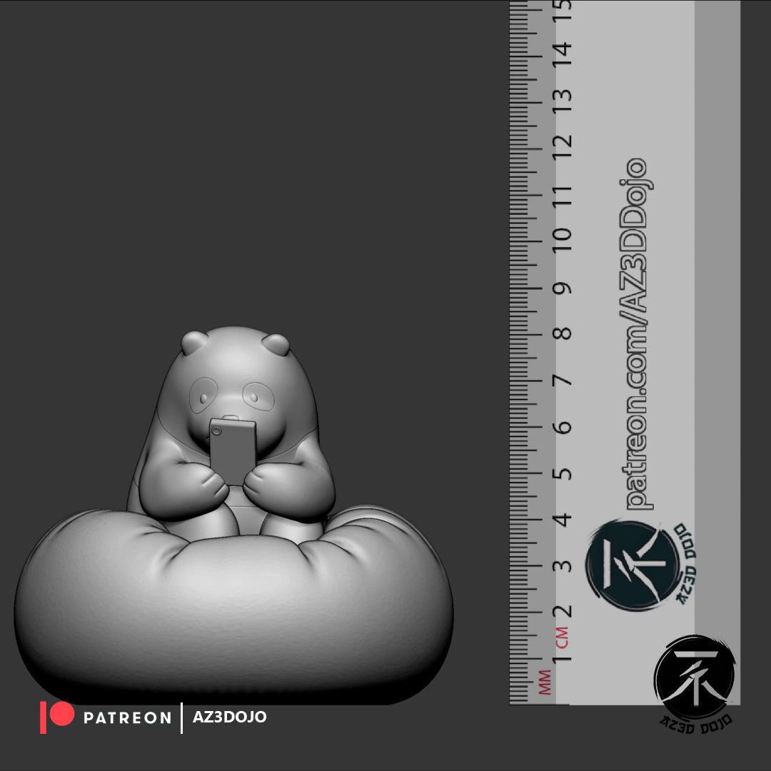 Panda Bear STL for 3D Printing 3D print model_6