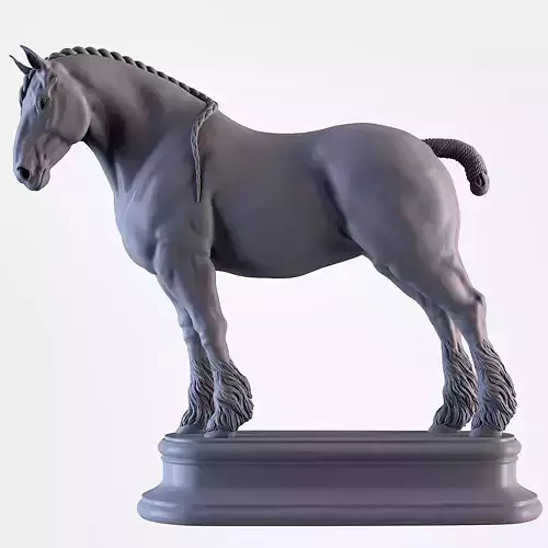 Shire Horse 3D print model