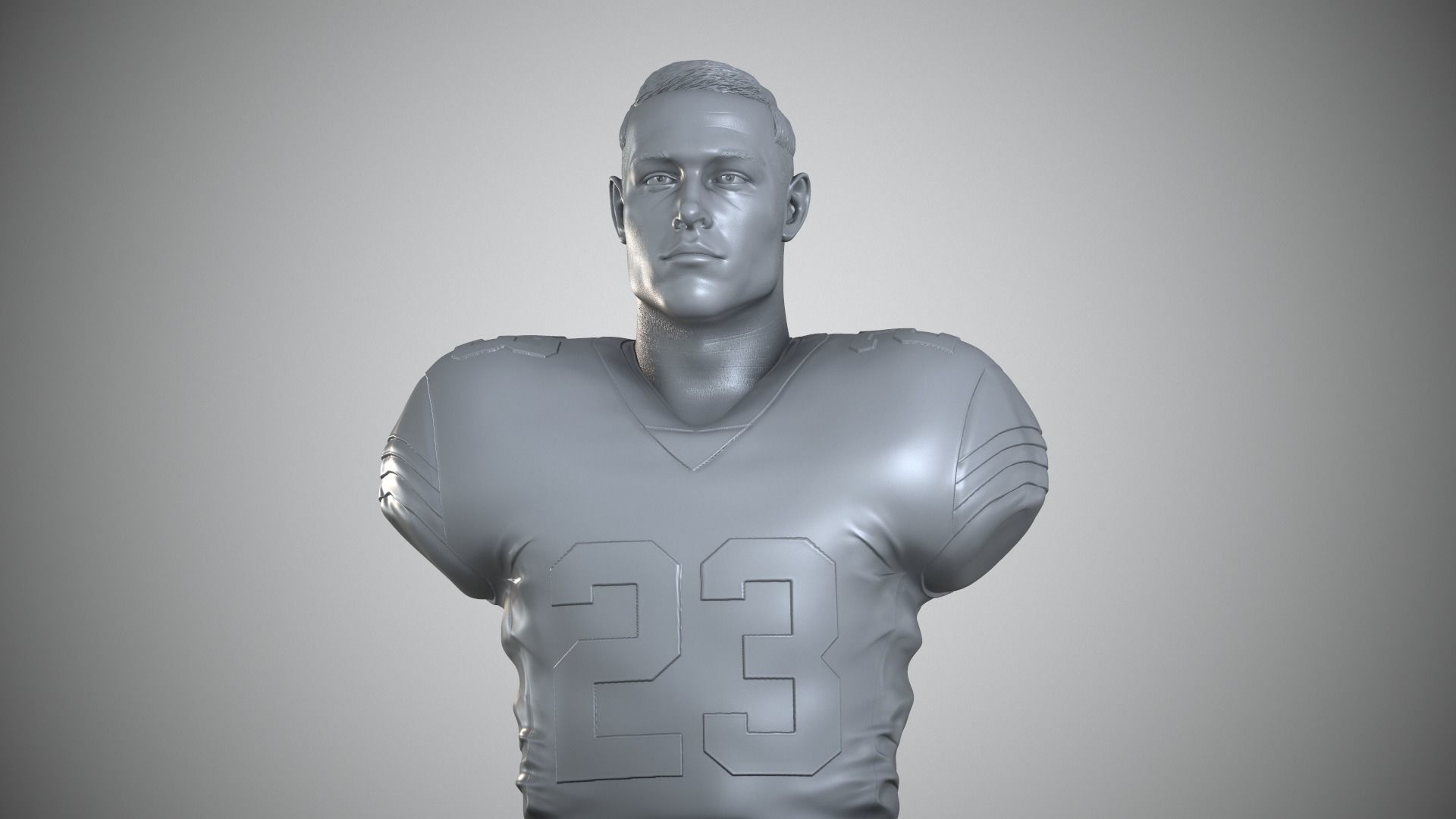Christian McCaffrey 3D print model_4