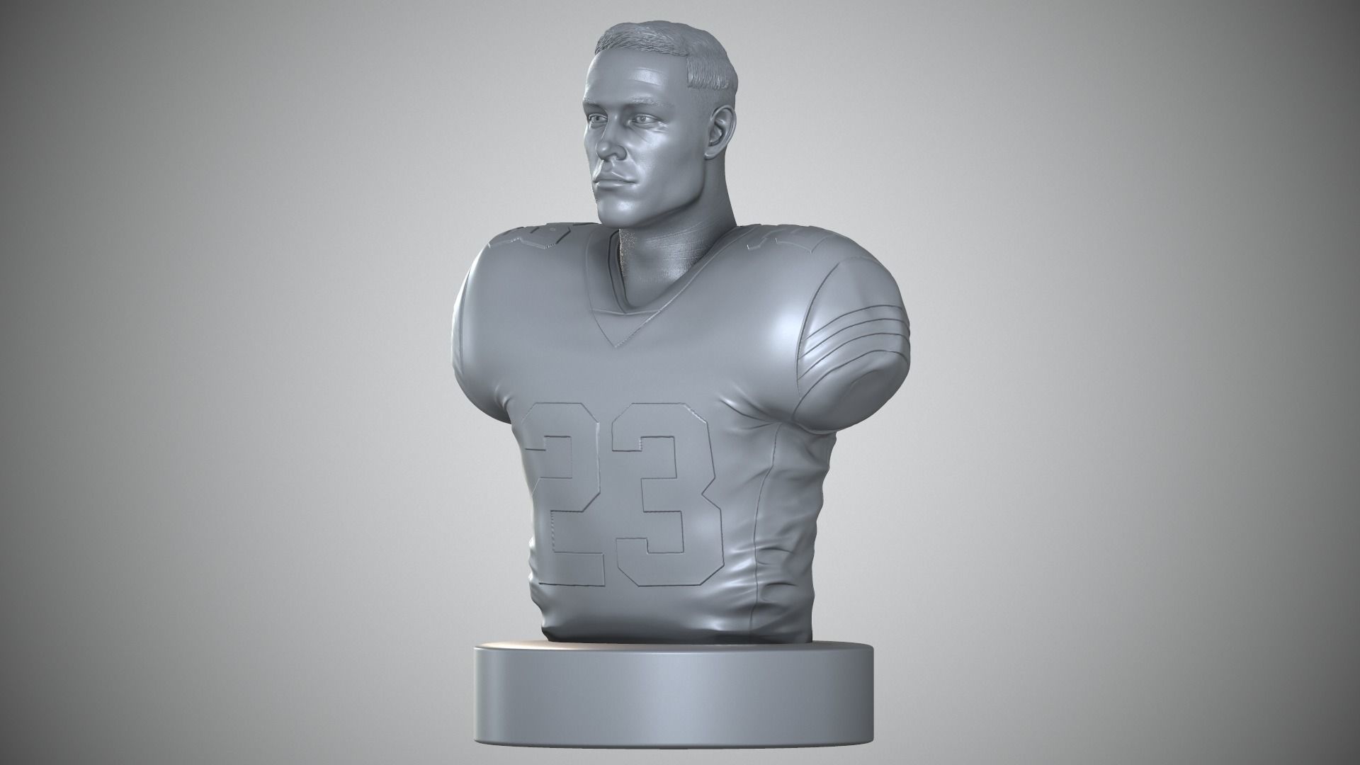 Christian McCaffrey 3D print model_2