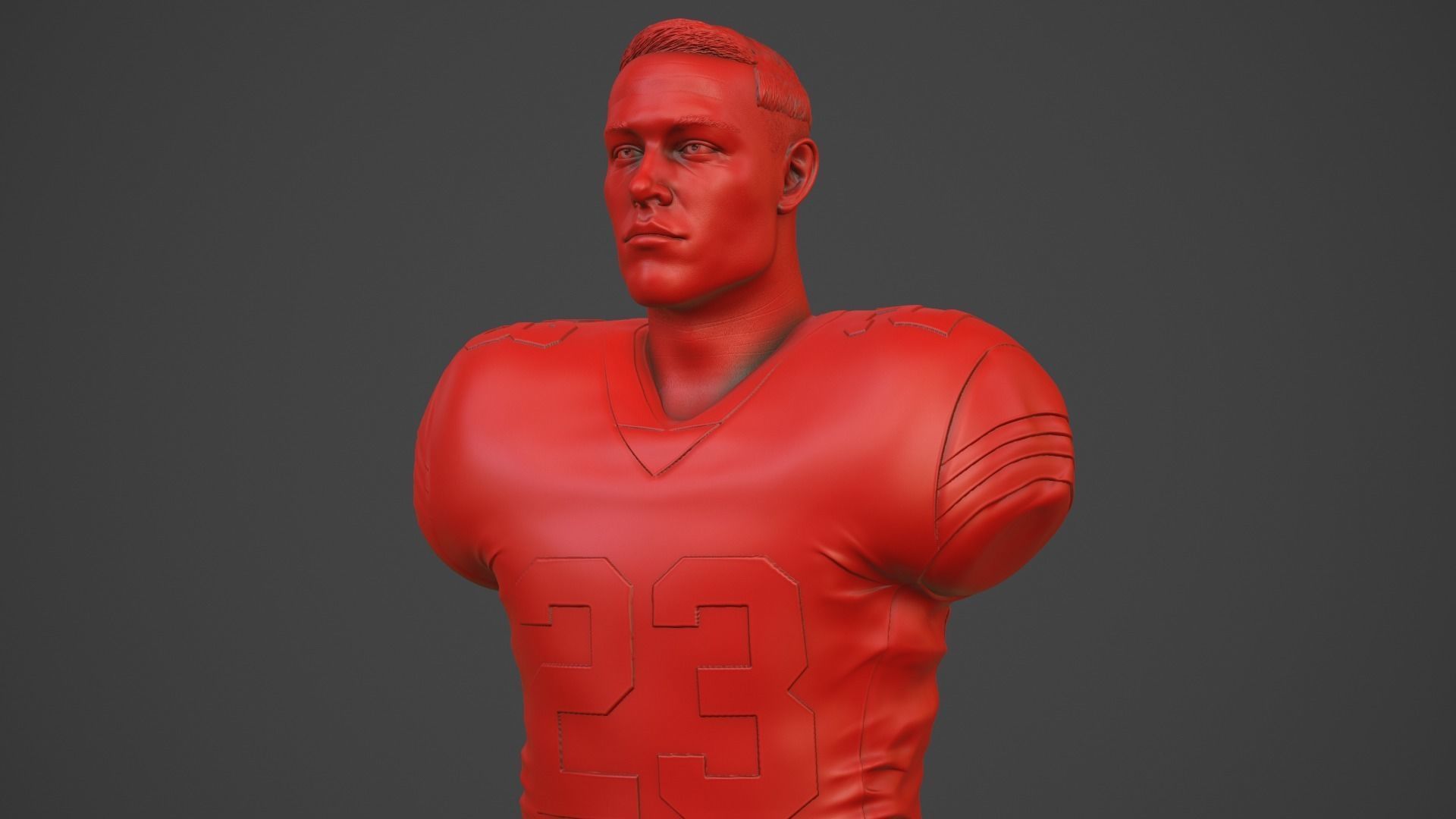 Christian McCaffrey 3D print model_24