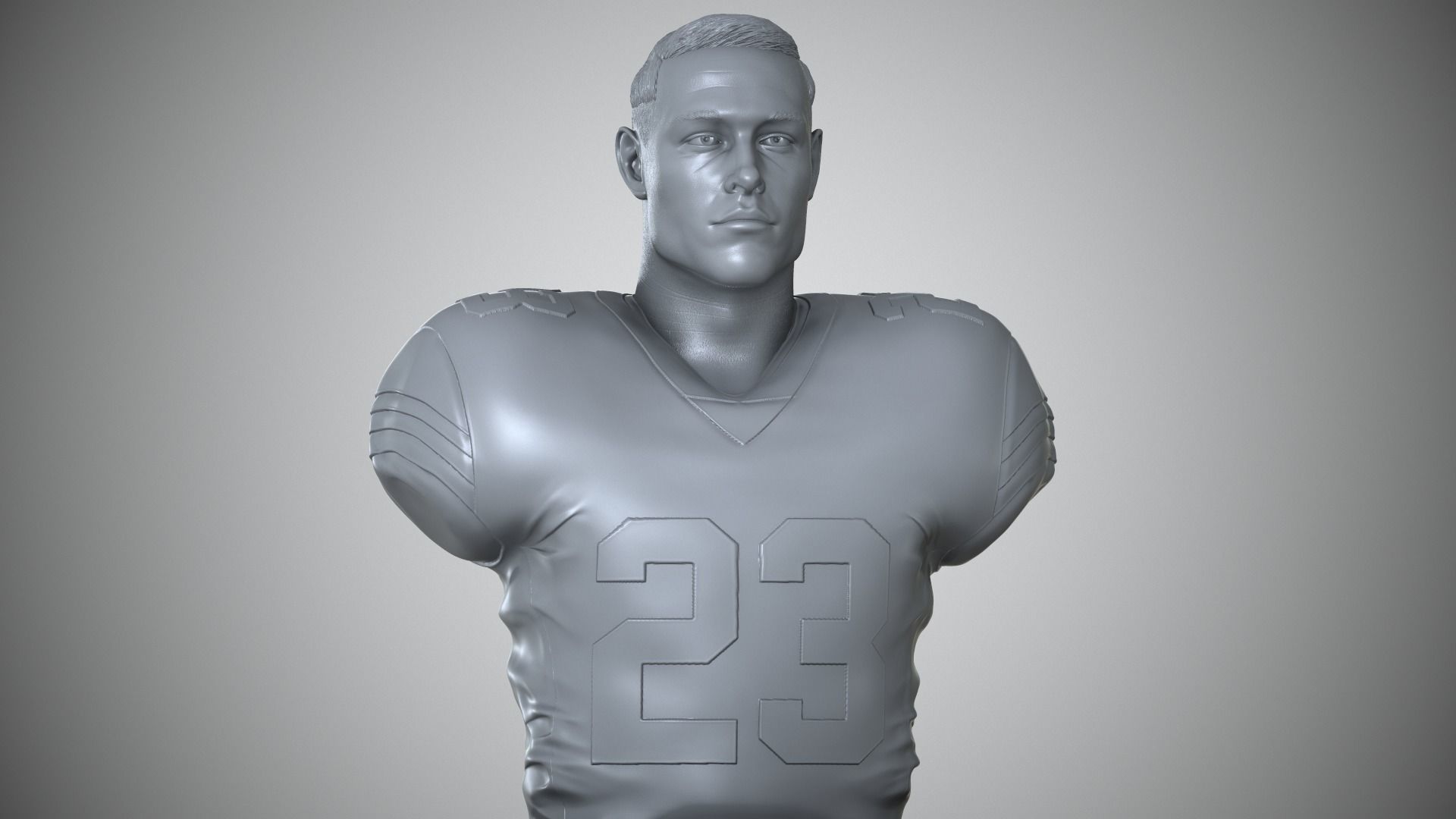 Christian McCaffrey 3D print model_14