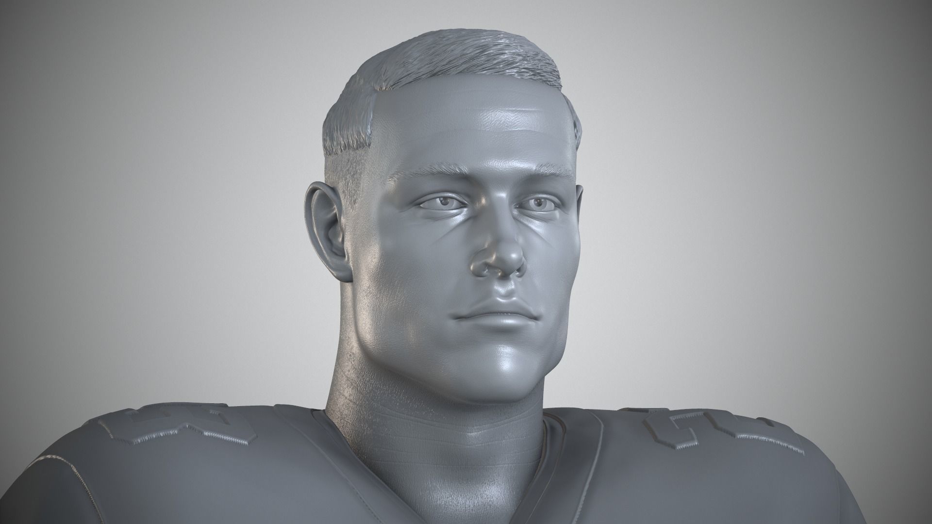 Christian McCaffrey 3D print model_7