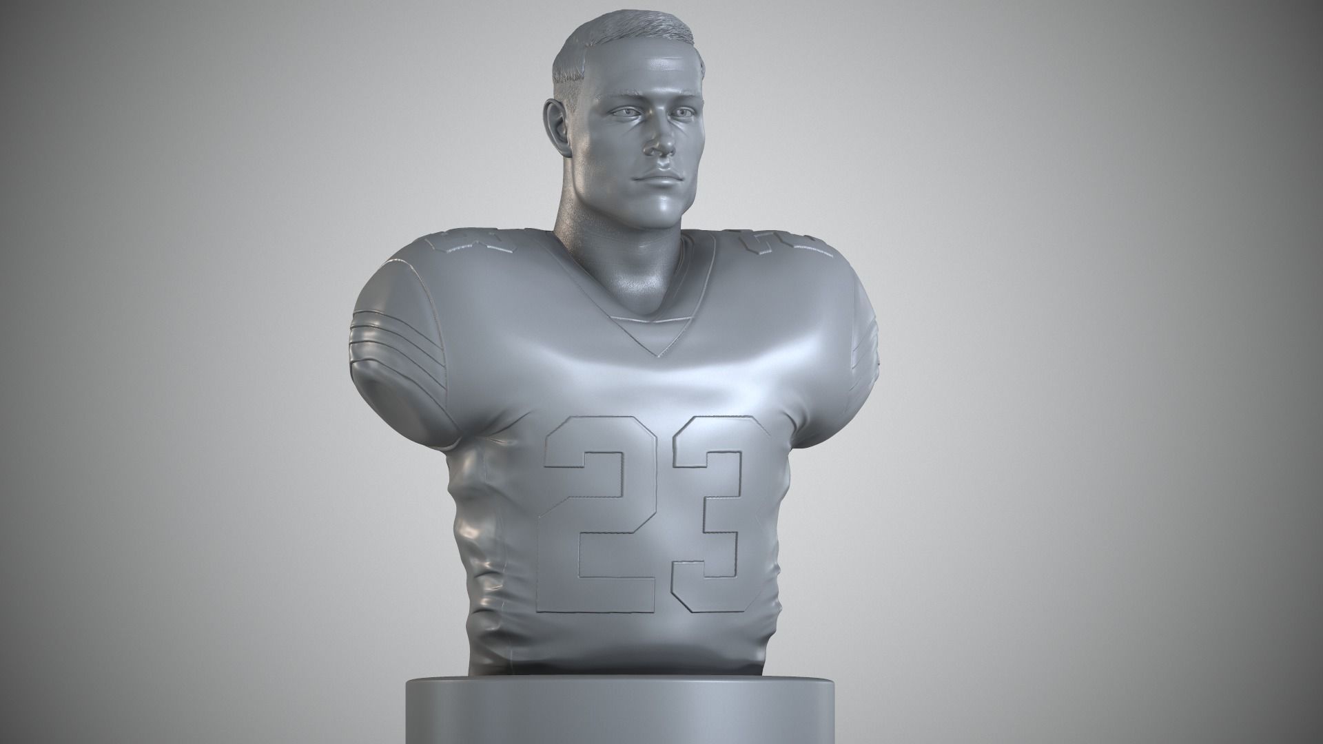Christian McCaffrey 3D print model_8