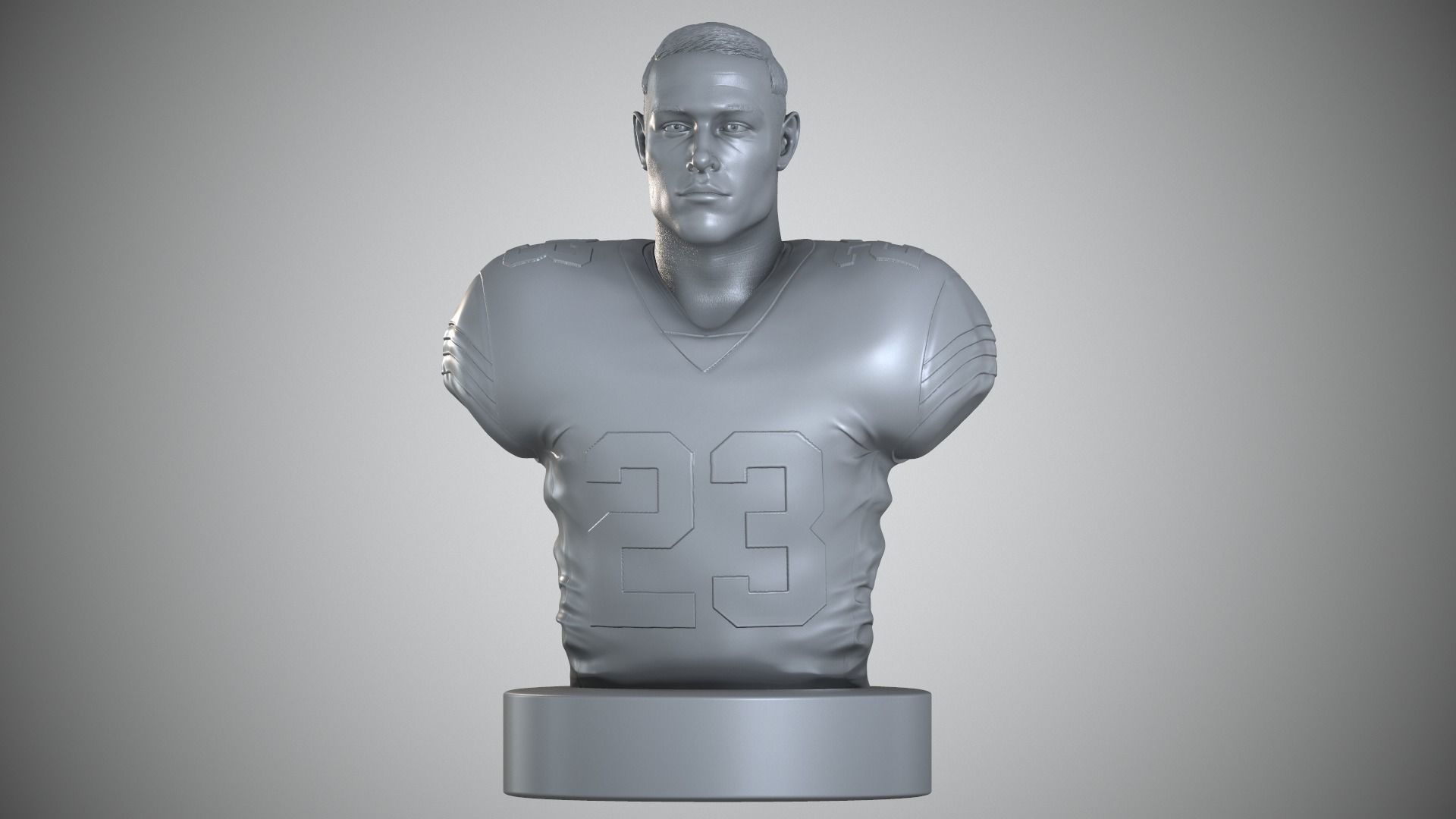 Christian McCaffrey 3D print model_1