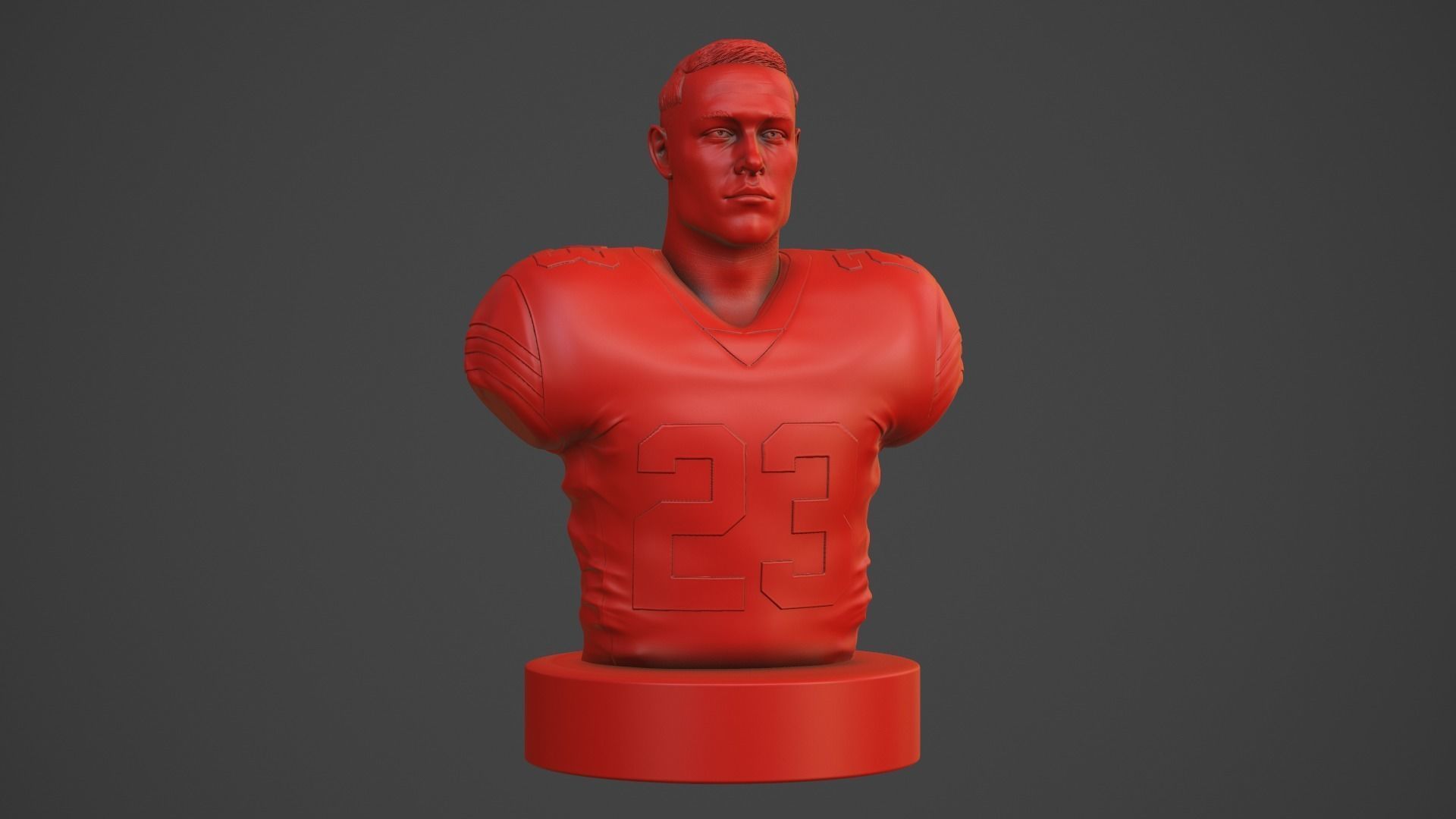 Christian McCaffrey 3D print model_23