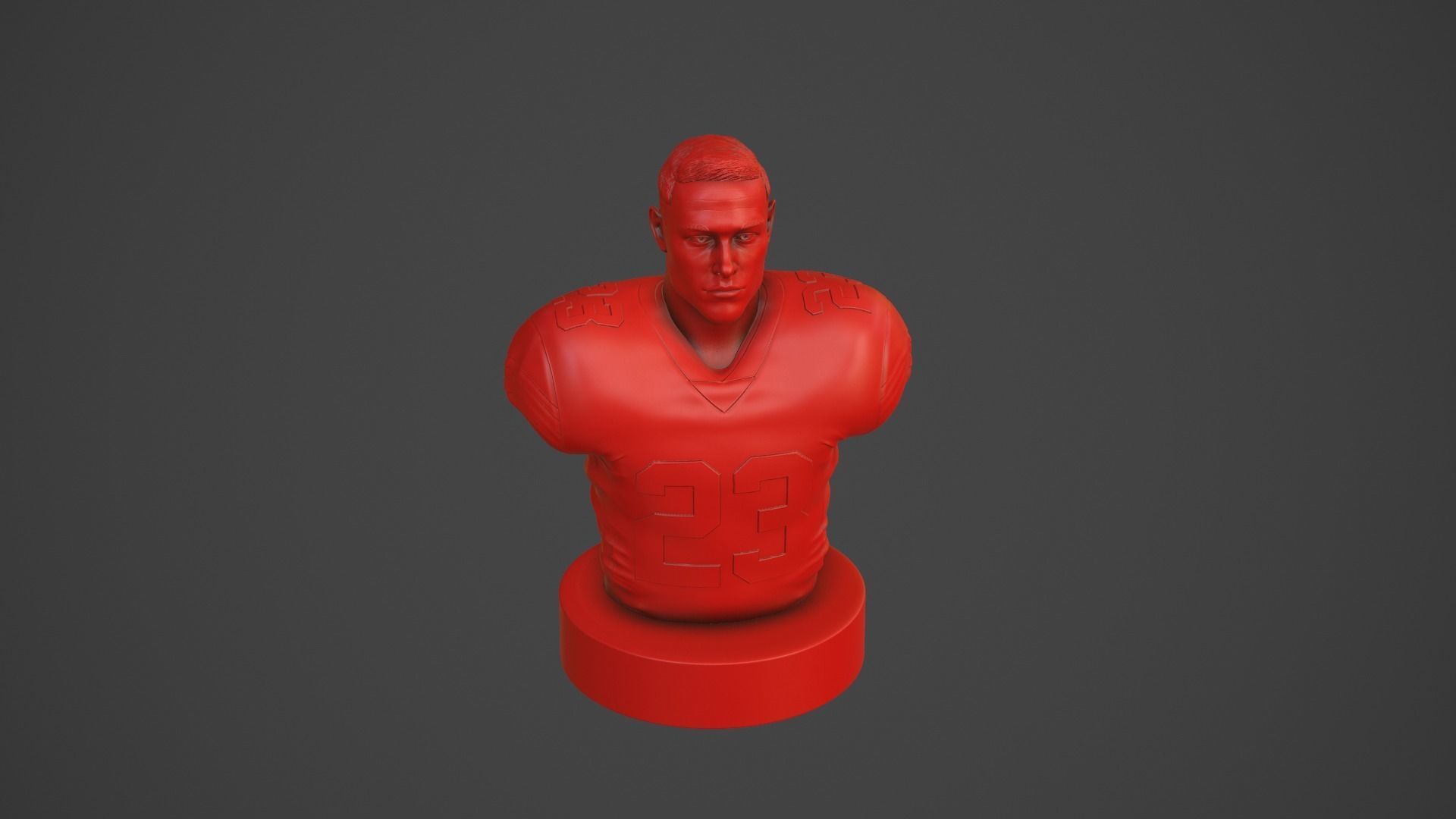 Christian McCaffrey 3D print model_26