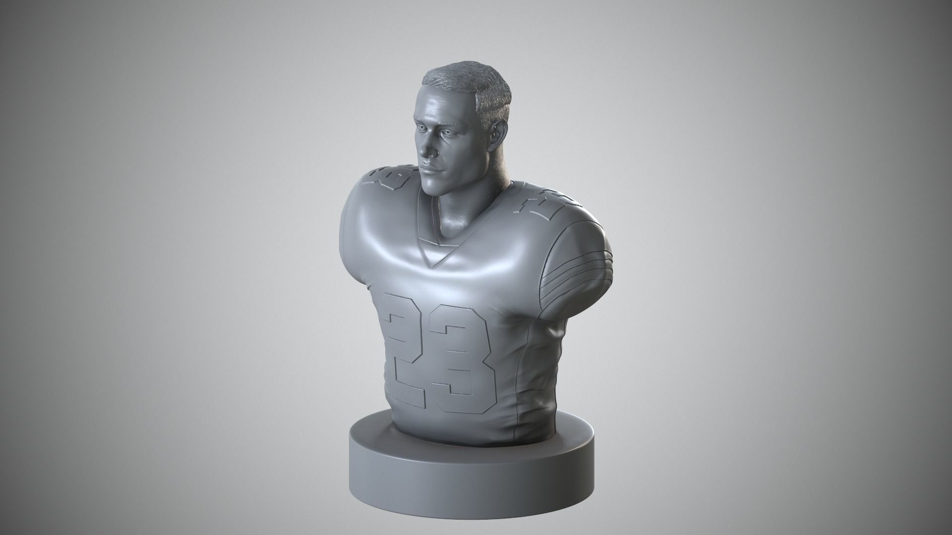 Christian McCaffrey 3D print model_10