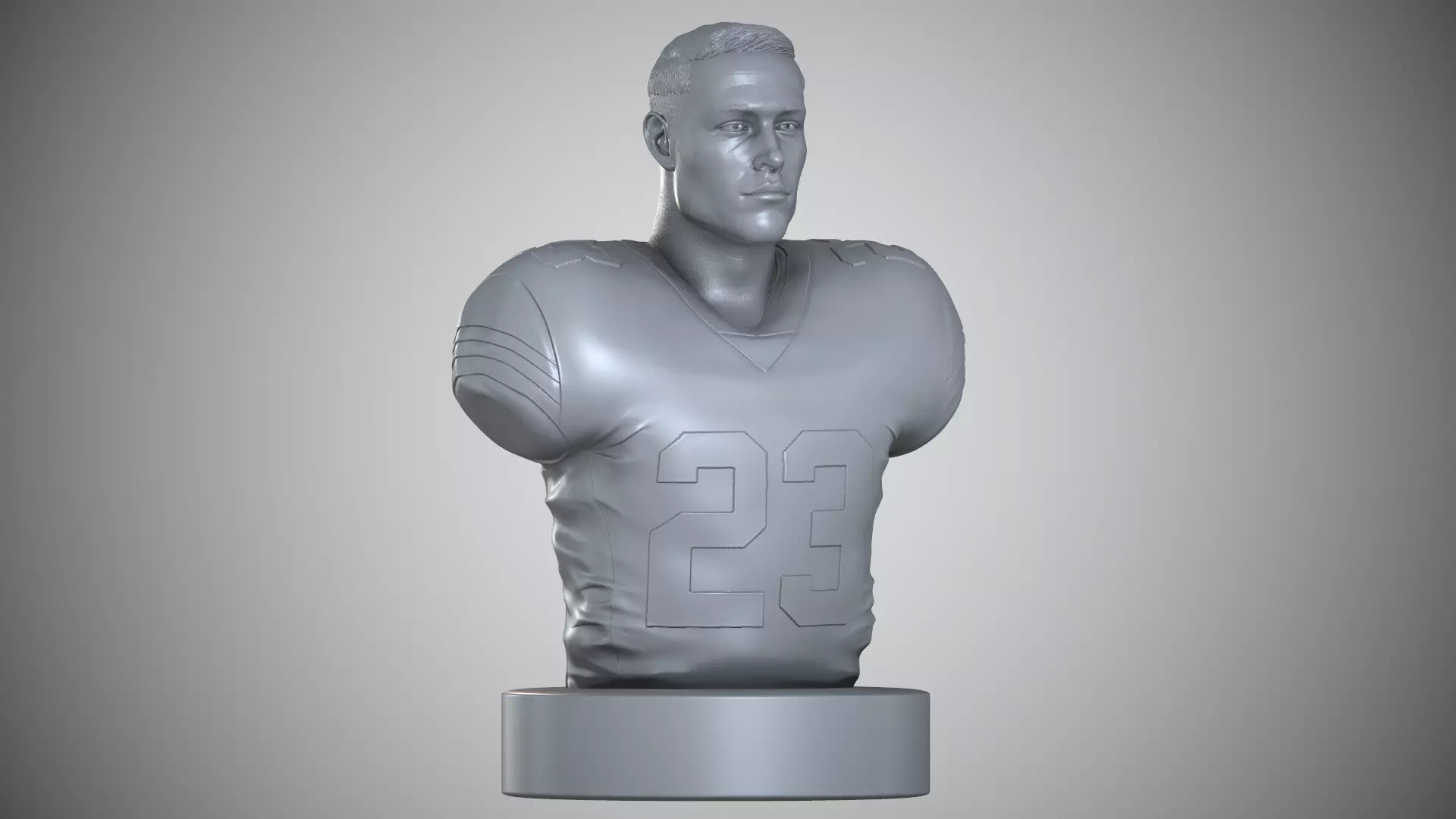 Christian McCaffrey 3D print model_0