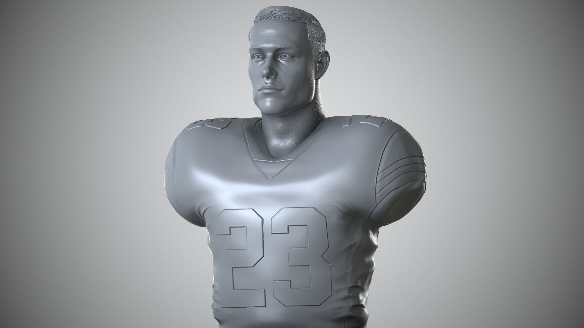 Christian McCaffrey 3D print model_15