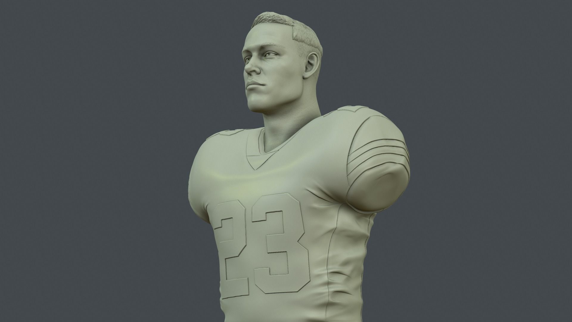 Christian McCaffrey 3D print model_21