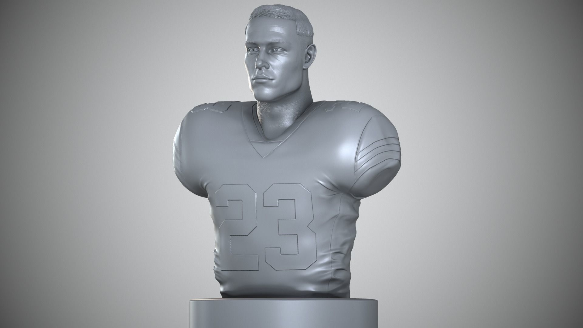 Christian McCaffrey 3D print model_9