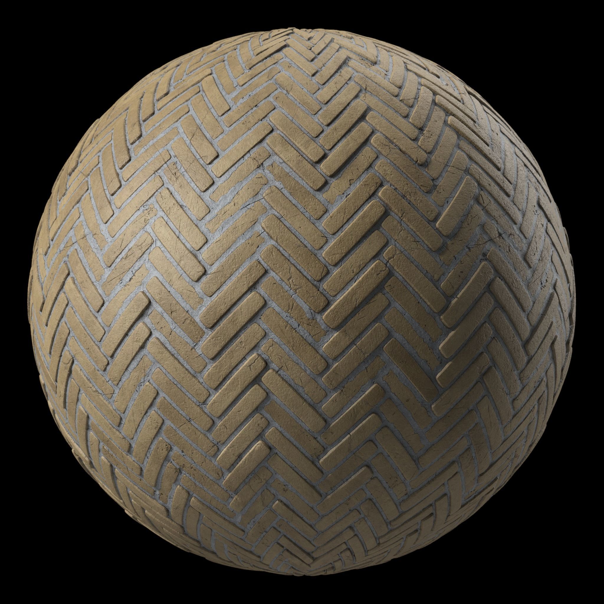 Pavement Materials 55- Stone Paving Sbsar Pbr 4k Seamless Texture_4