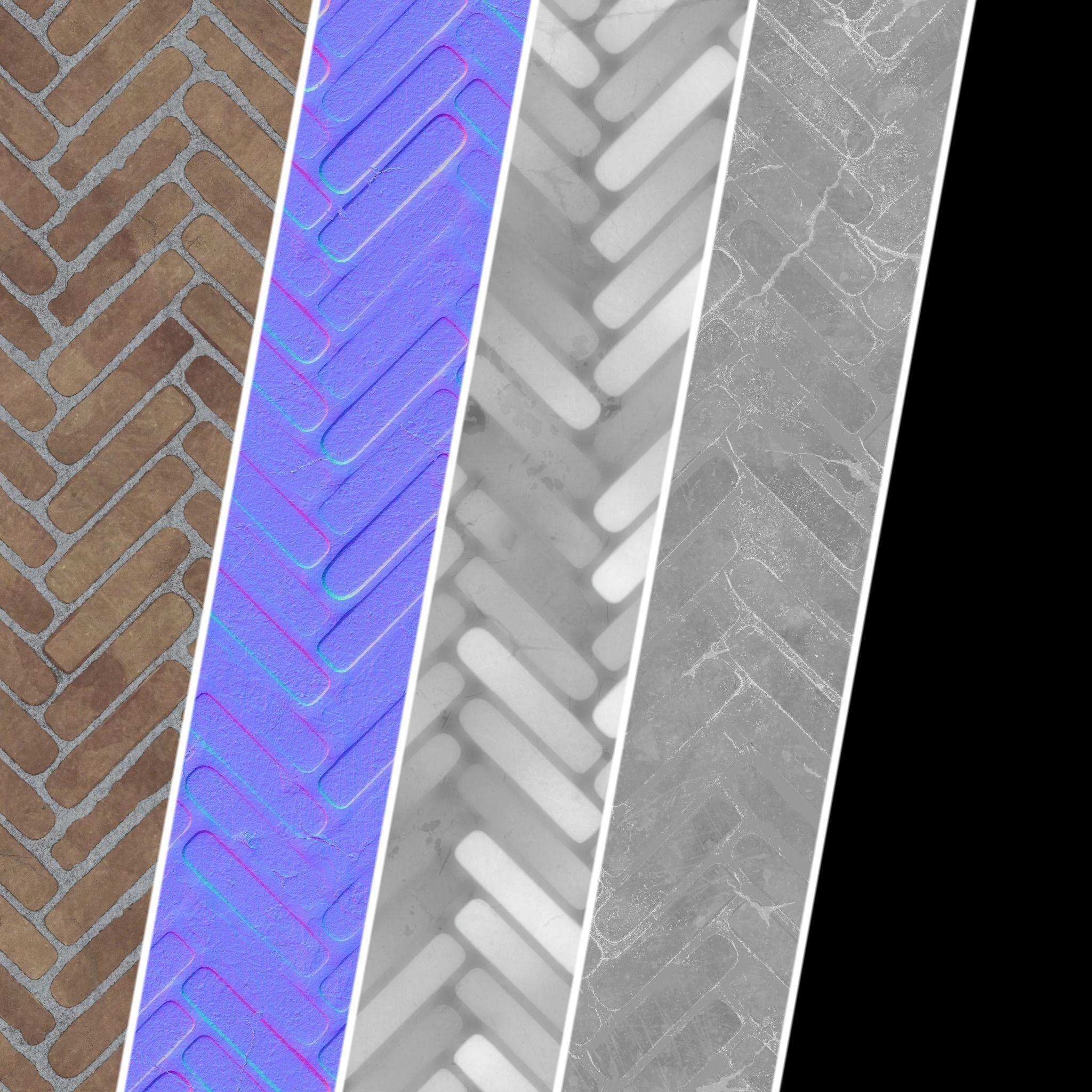Pavement Materials 55- Stone Paving Sbsar Pbr 4k Seamless Texture_3