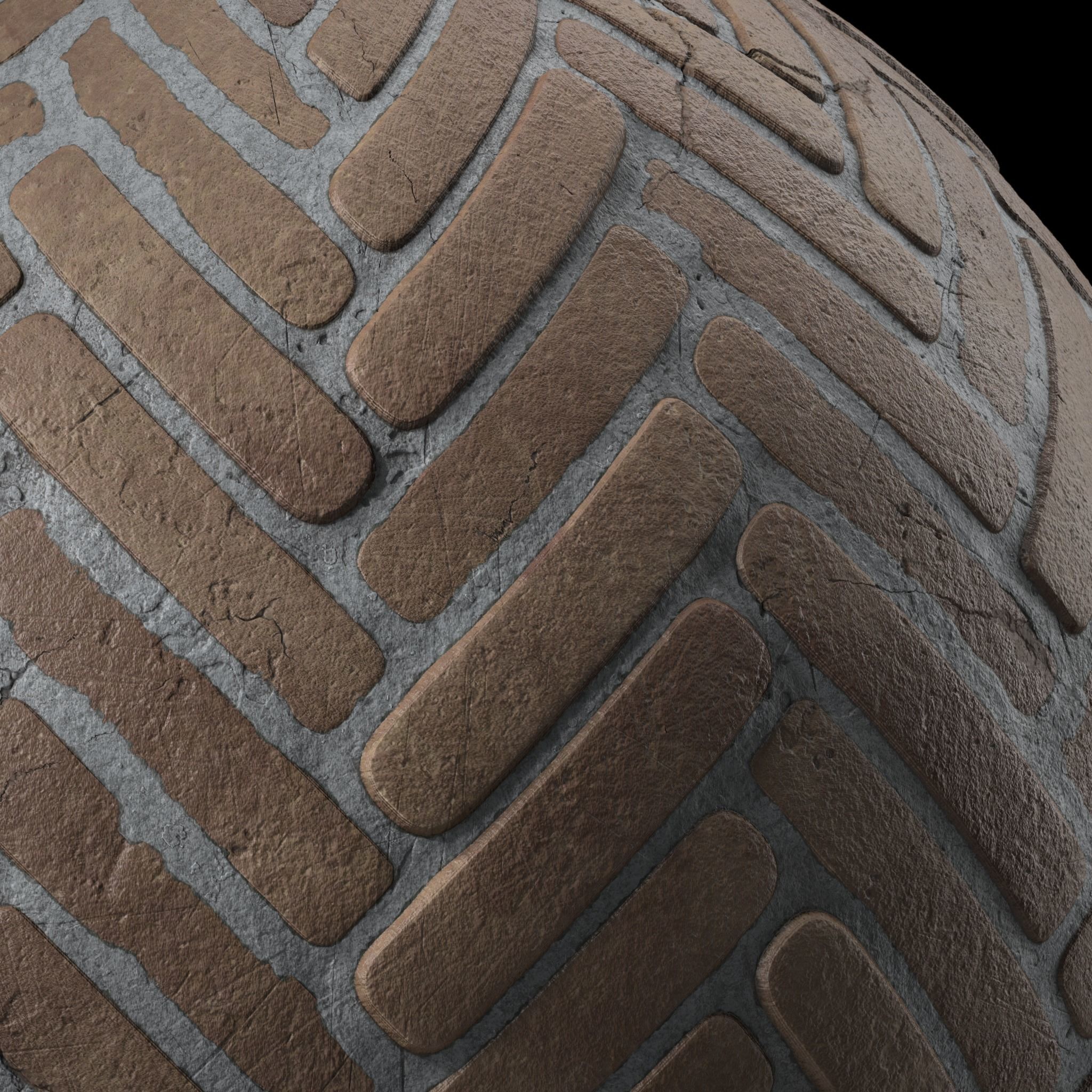 Pavement Materials 55- Stone Paving Sbsar Pbr 4k Seamless Texture_2